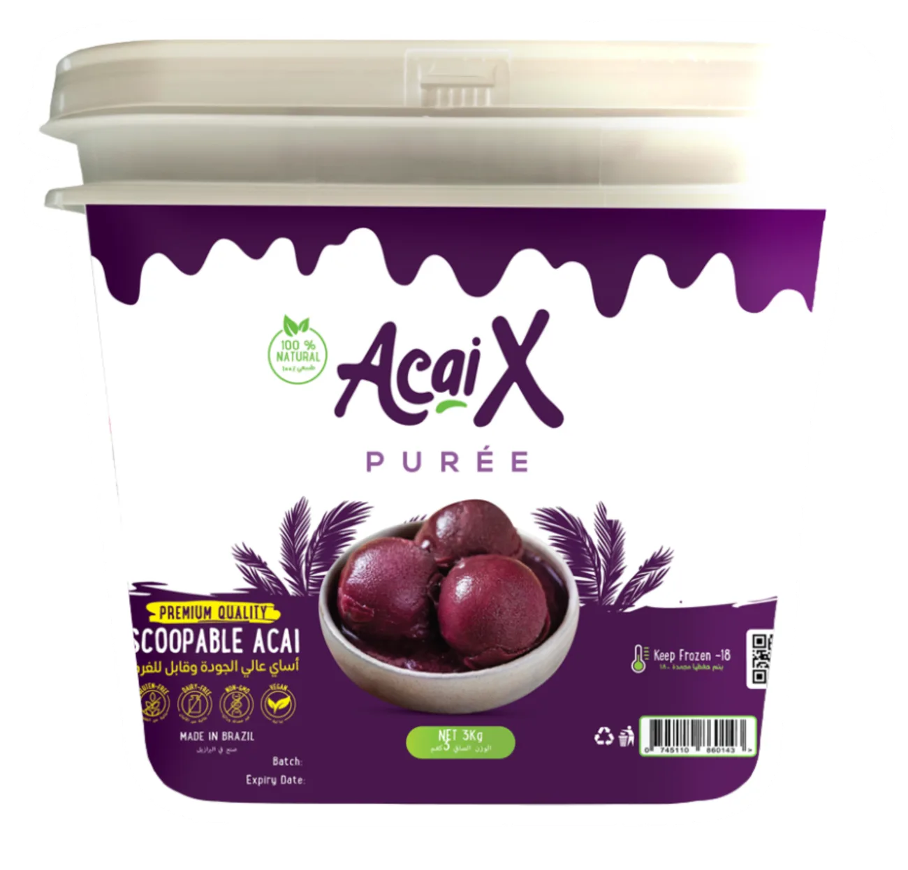 Açaí Puree: Scoopable Açaí